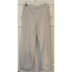 Brunello Cucinelli Women’s‎ Trousers Sz 6 Cream Side Zip Cropped Pants Designer
